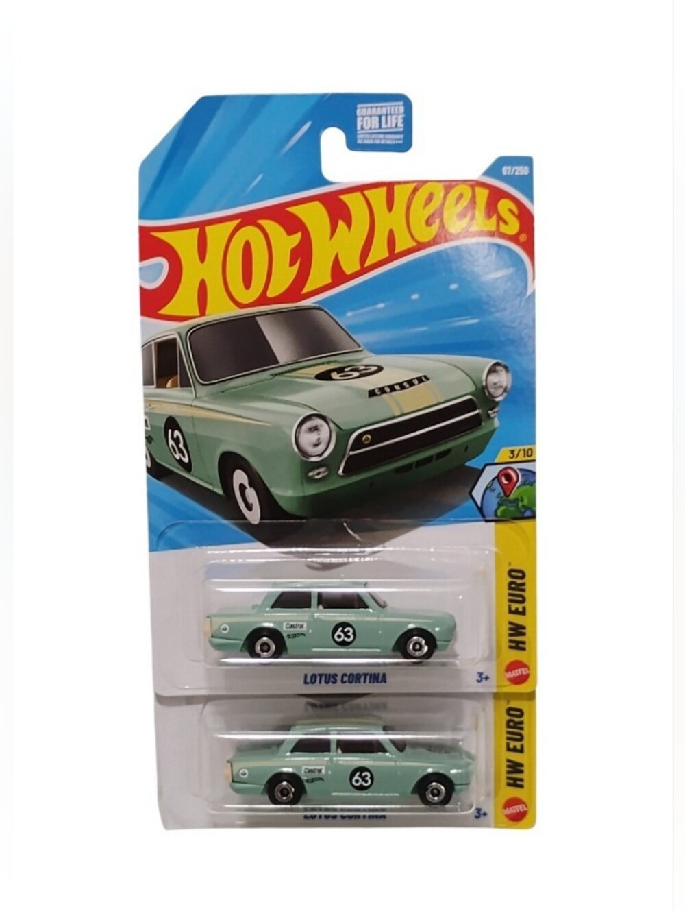 HW 2026 Lotus Cortina Green Dollar Tree Exclusive Twin Pack 2 Car Lot Brand New! - Picture 1 of 5
